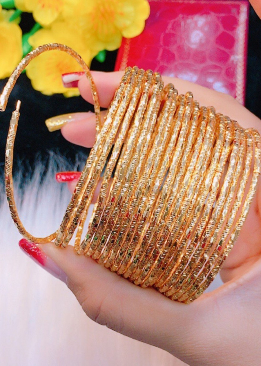 Vòng ximen khóa gài mạ vàng 18k mã 8010