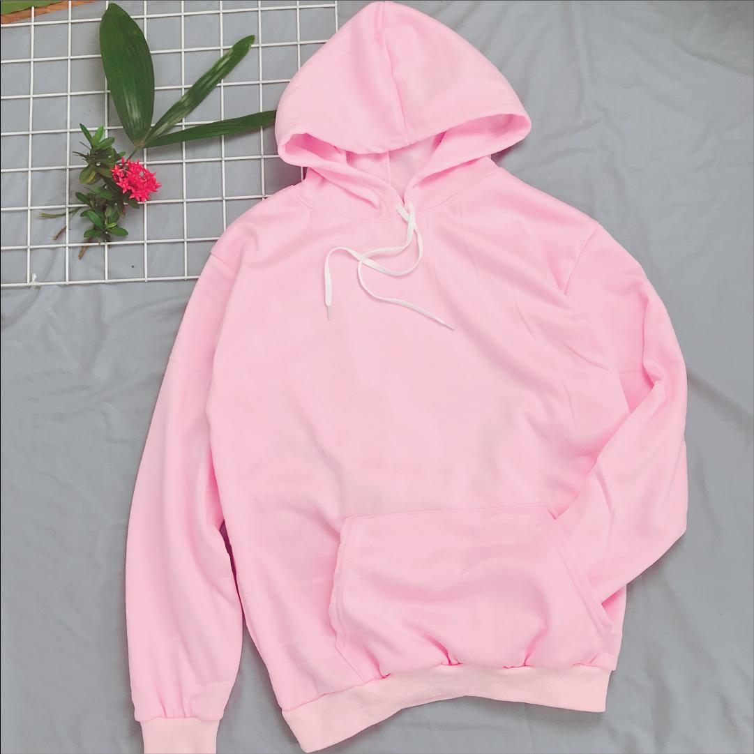 Áo hoodie trơn Hàn Quốc nữ - freesize