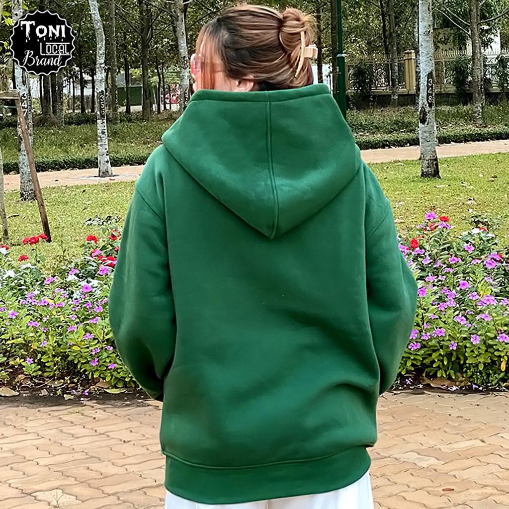 Áo Hoodie Basic Local Brand nỉ bông form rộng Unisex giữ ấm chống nắng