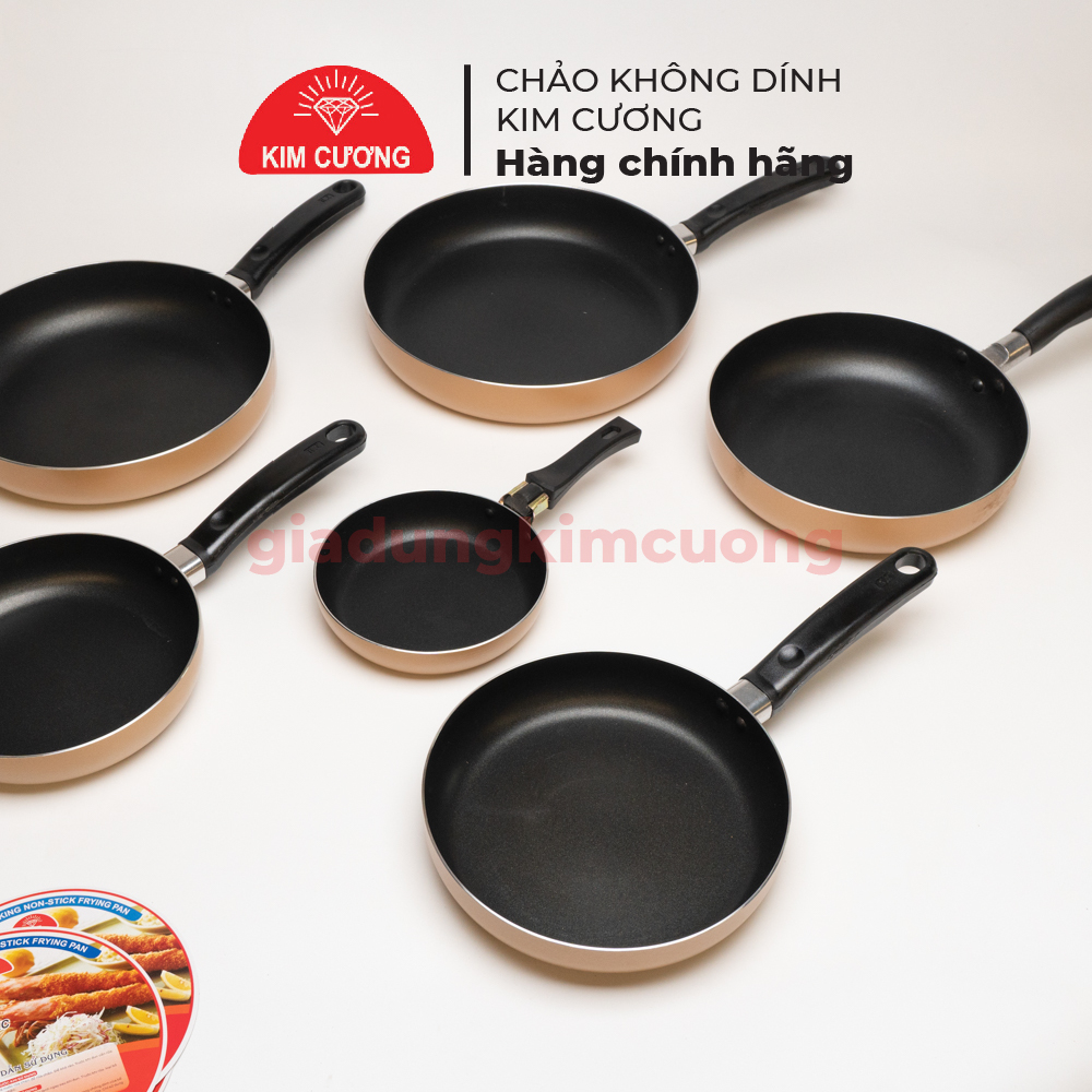 Chảo Chống Dính Ceramic Kim Cương - Size 16 đến 28 Cm - Hàng Chính Hãng