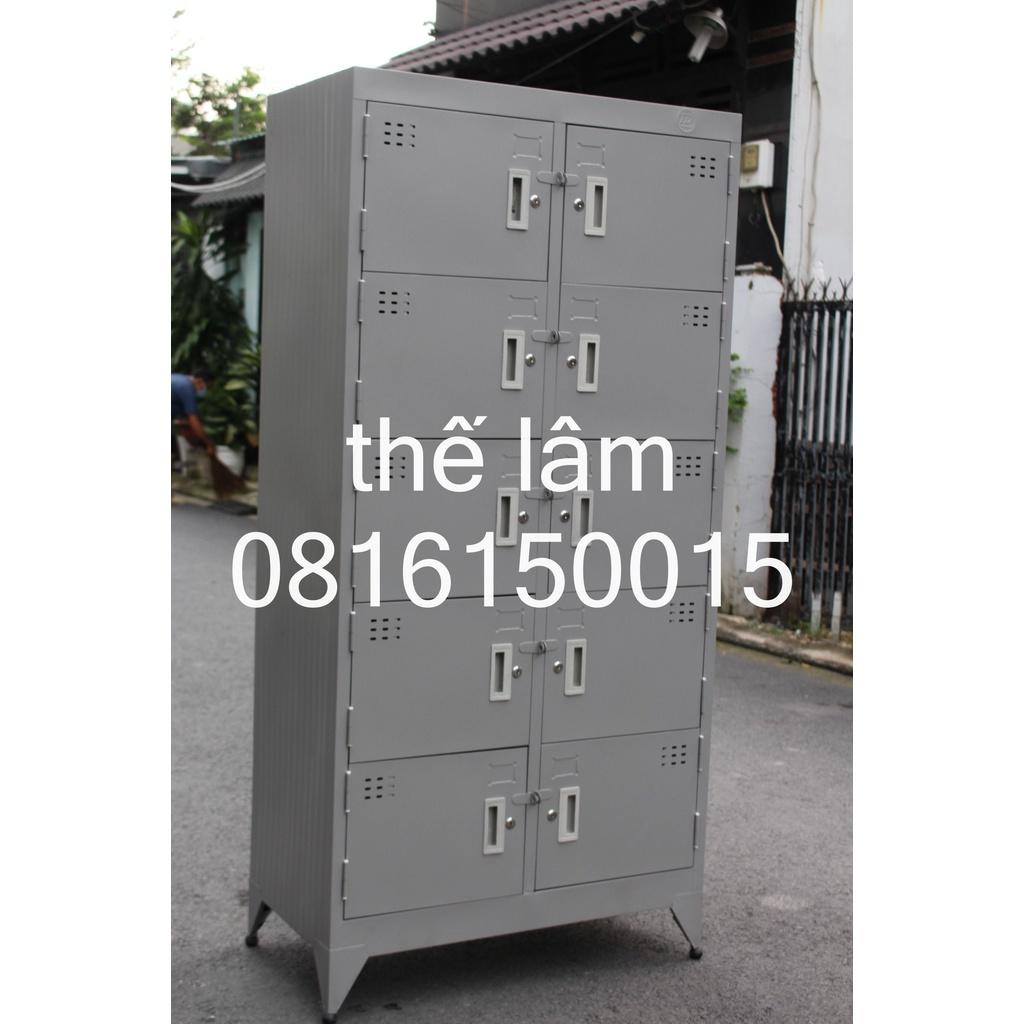 Tủ sắt hồ sơ Locker sơn tĩnh điện mẫu 10 cửa 1m8x90