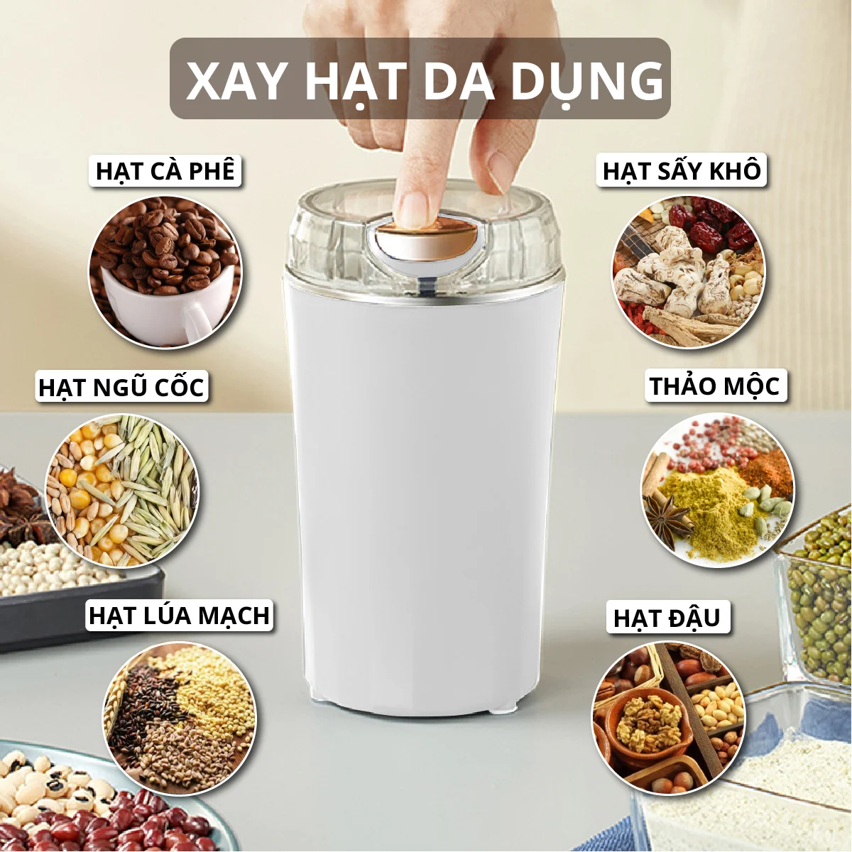 Máy xay bột khô mini siêu mịn