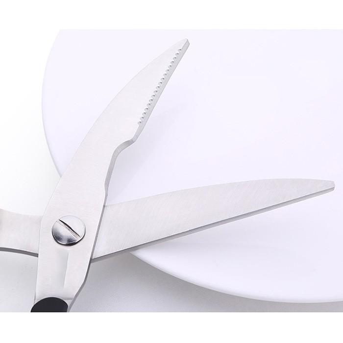 Kéo Cắt Gà Dài 25cm Bằng Thép Có Móc Gài Khóa