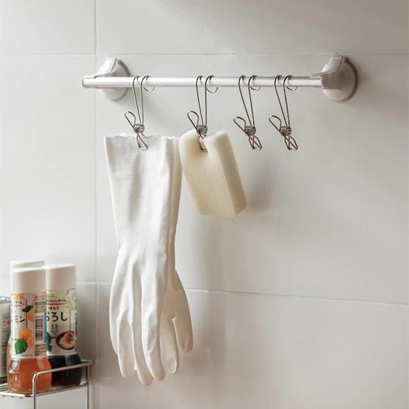 Kẹp thép không gỉ treo đồ dùng đa năng tiện lợi cho gia đình