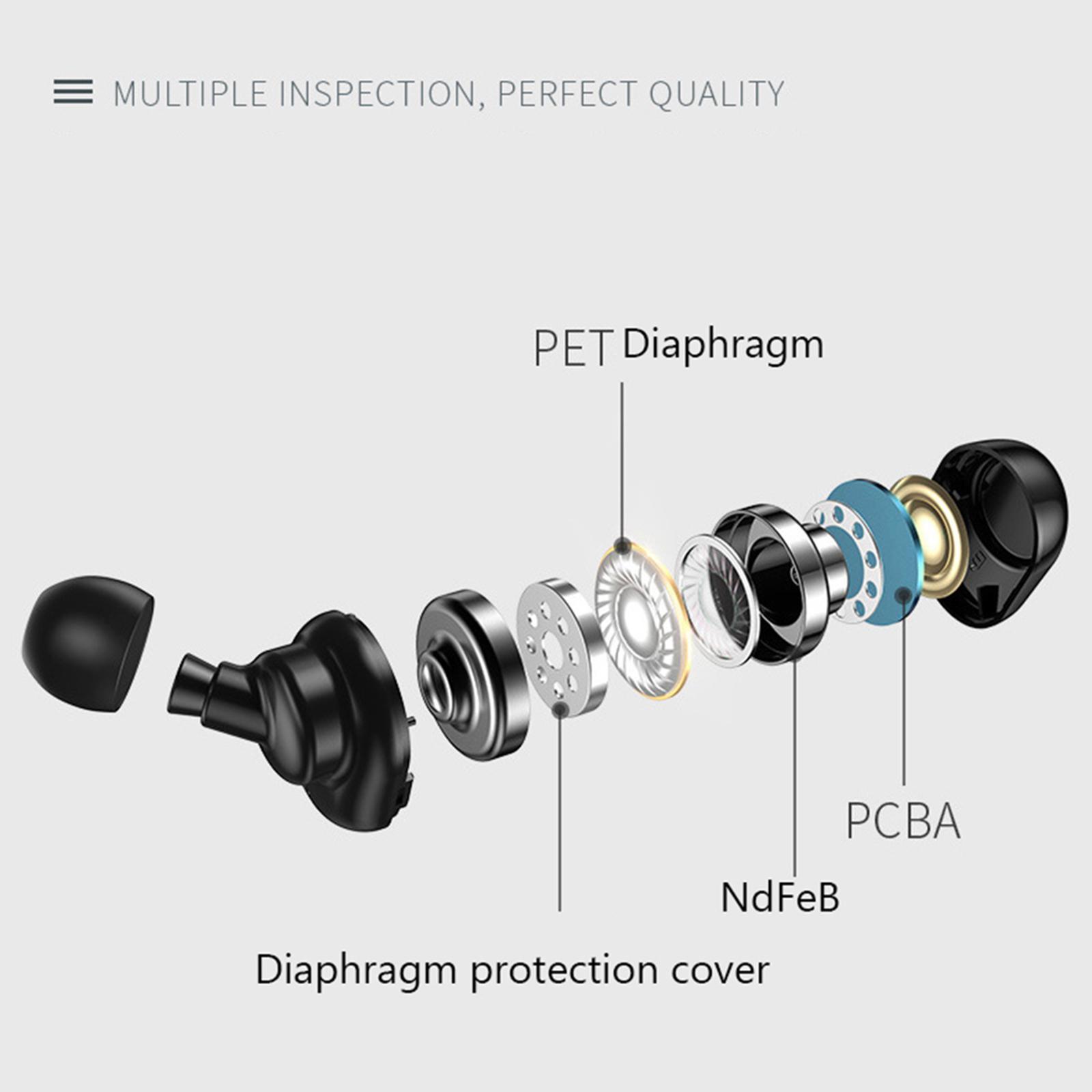 Mini V5 Sports Hifi Business Bluetooth TWS Earphone Earbuds with Mic black