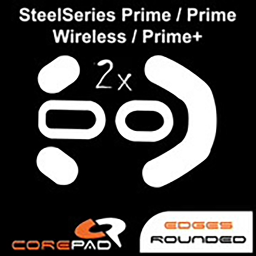 Feet chuột PTFE Corepad Skatez SteelSeries Prime Wired / Wireless / Prime+ / Neo Noir Edition - 2 Bộ - Hàng Chính Hãng