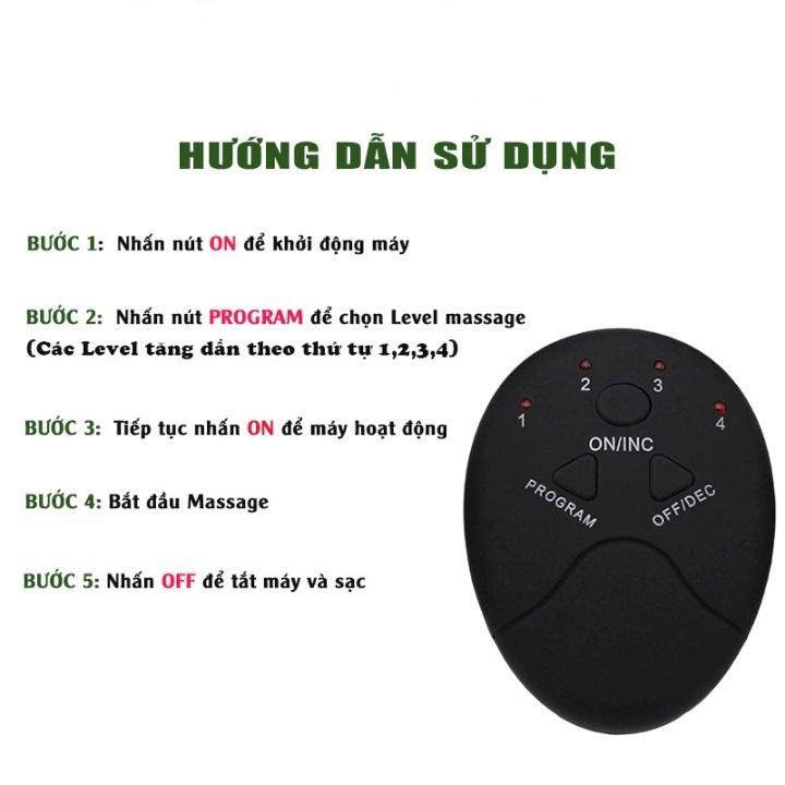 Đệm Massage Chân Pulse, Máy Massage Chân EMS 6 Chế Độ Matxa Giảm Đau Nhức, Mệt Mỏi Nhanh Chóng