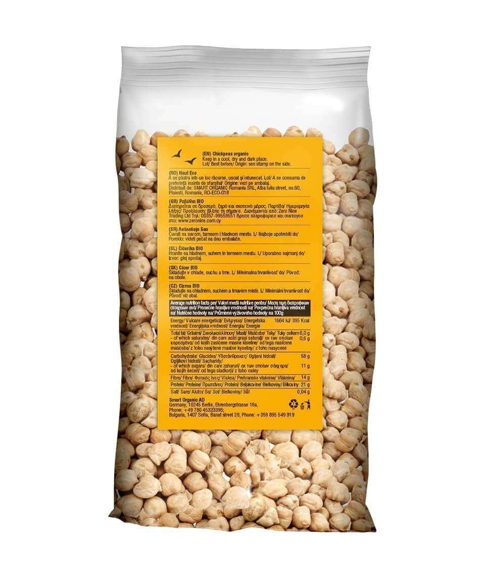 Đậu gà hữu cơ (Chickpeas) 500g - Smart Organic