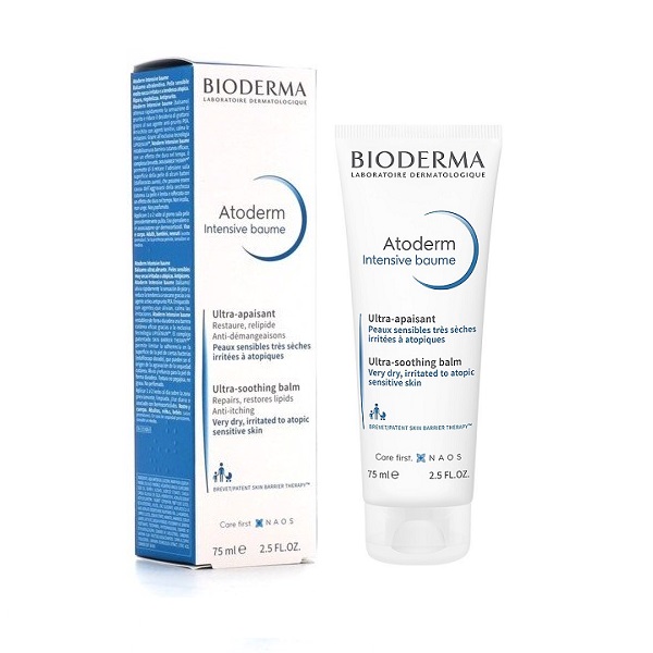 Kem dưỡng ẩm làm dịu và phục hồi dành cho da khô, da chàm dị ứng BIODERMA Atoderm Intensive Baume 75ml
