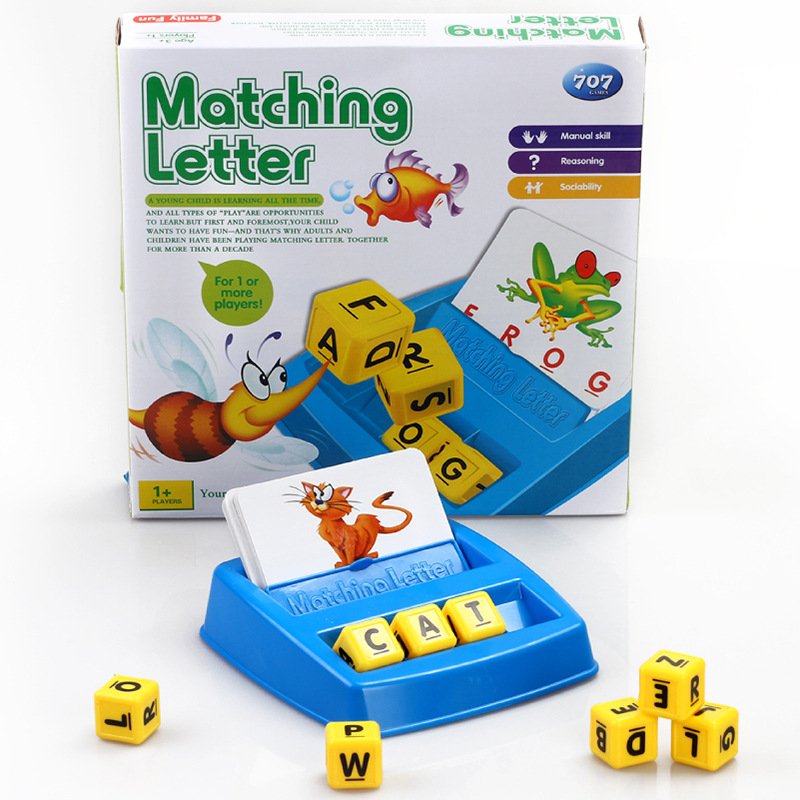 Trò Chơi Học Ghép Chữ Tiếng Anh Matching Letter Game HB1005 dành cho trẻ em, Ghép Chữ Với Hình Ảnh