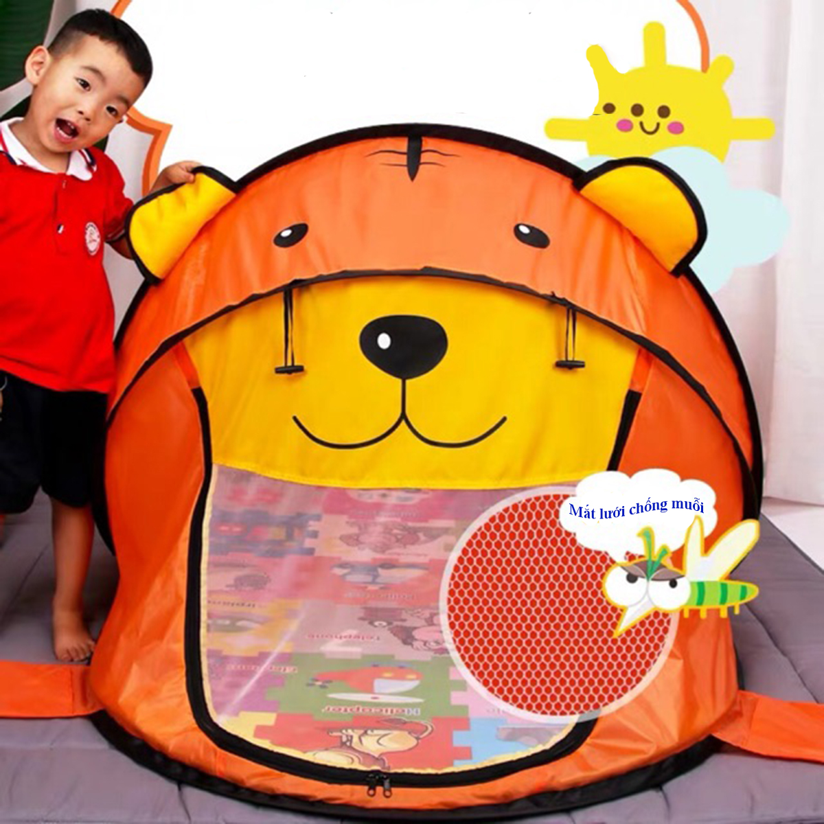 Lều chơi cho bé tạo không gian riêng thẩm mỹ
