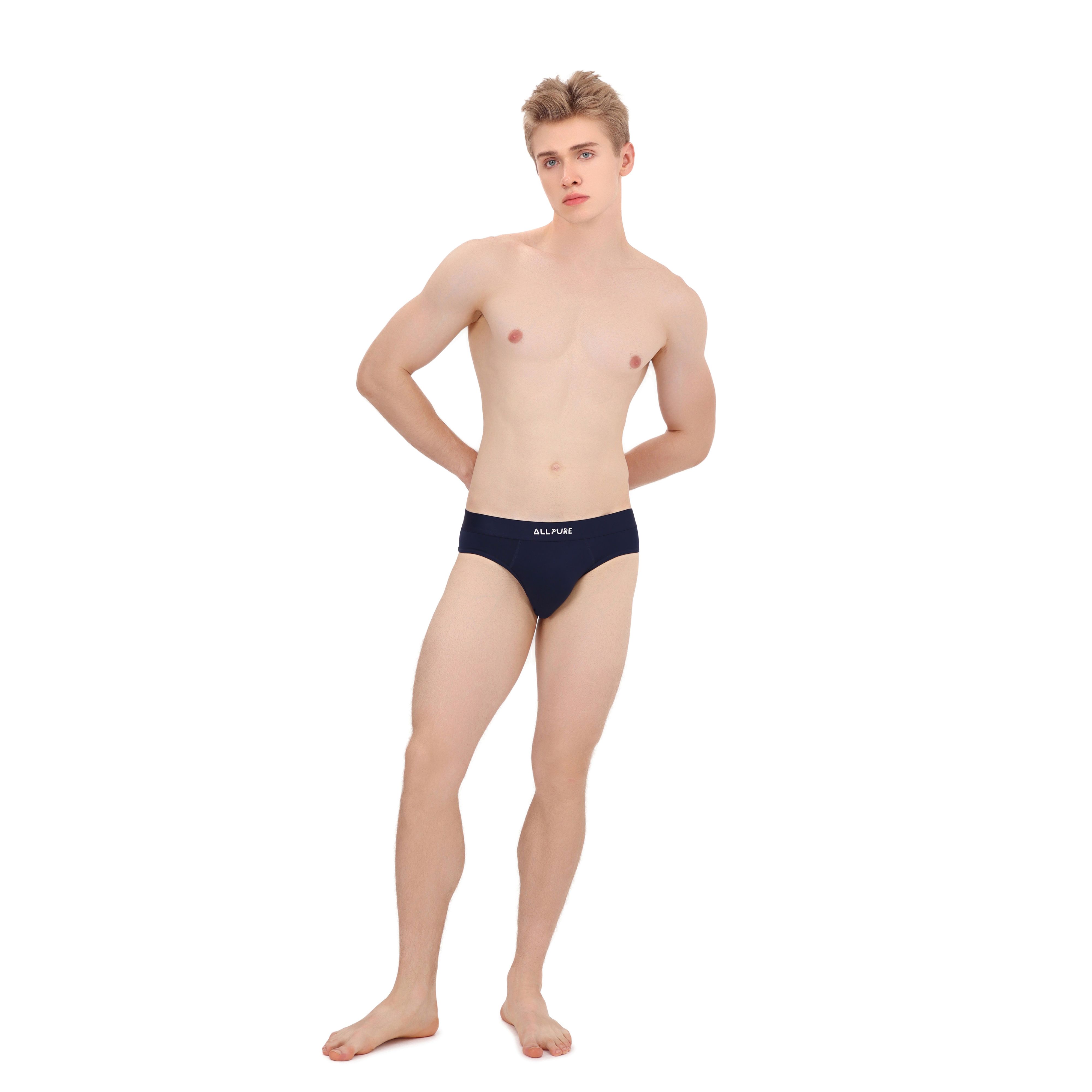 Combo 4 quần lót nam đơn sắc ALLPUR Brief Bamboo Cooling mặc siêu mát