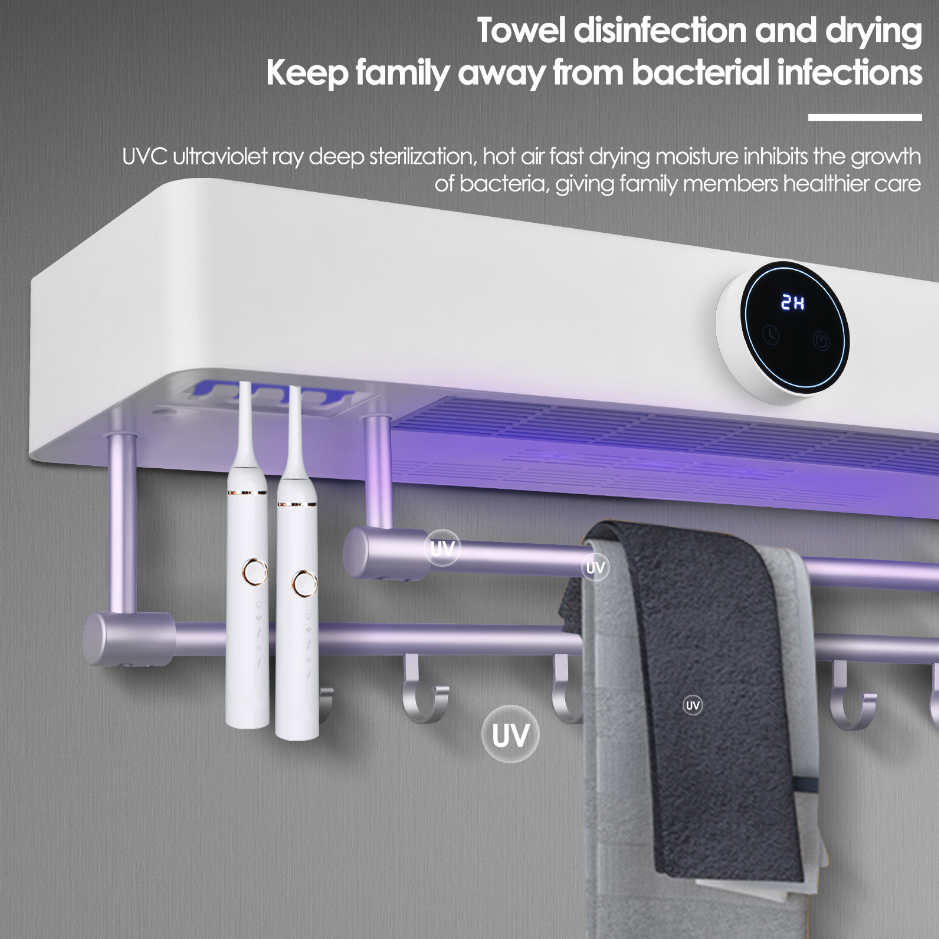 Giá Treo Khăn Thông Minh HL-HiEnd Towel Diệt Khuẩn UV