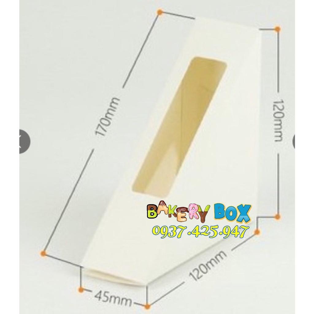 100 Hộp Giấy Tam Giác Đựng Sanwich - Hot Dog