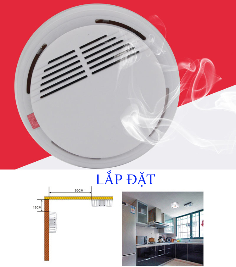 Đầu báo khói không dây Karassn SS-168