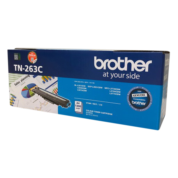 Mực In Cho Máy DCP-L3551CDW, MFC-L3750CDW Brother TN-263 Toner - Hàng Chính Hãng