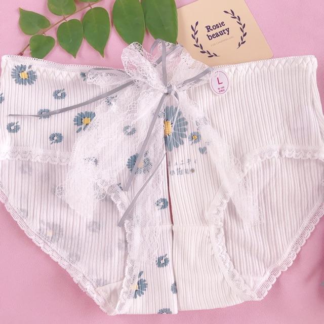 Quần lót nữ, quần lót cotton hoa cúc dễ thương siêu hot QC/97
