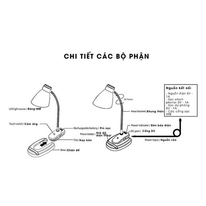 Đèn Led để bàn Remax Time Series RT-E500 nút cảm ứng bảo vệ mắt, chống cận thị - Hàng nhập khẩu