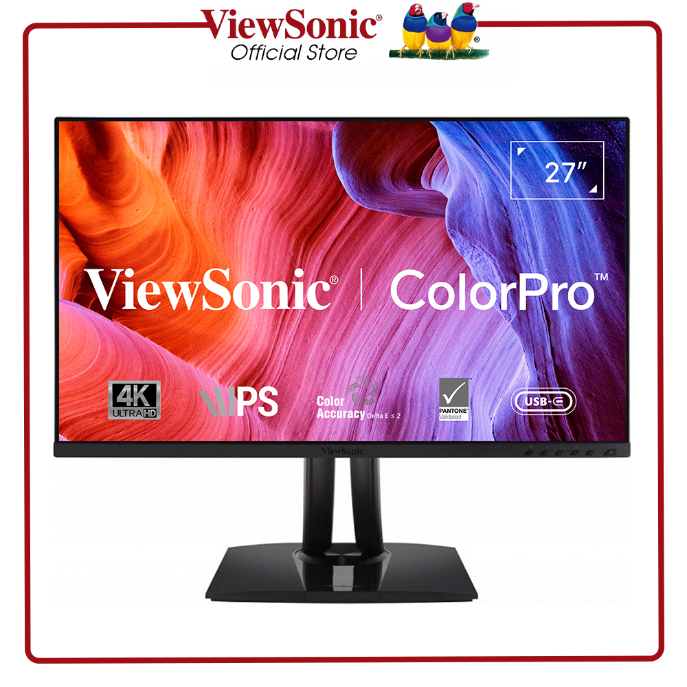 Màn hình thiết kế đồ họa ViewSonic VP2756-4K 27 inch, 4K/ 100%sRGB/ Sạc 60W - Hàng Chính Hãng