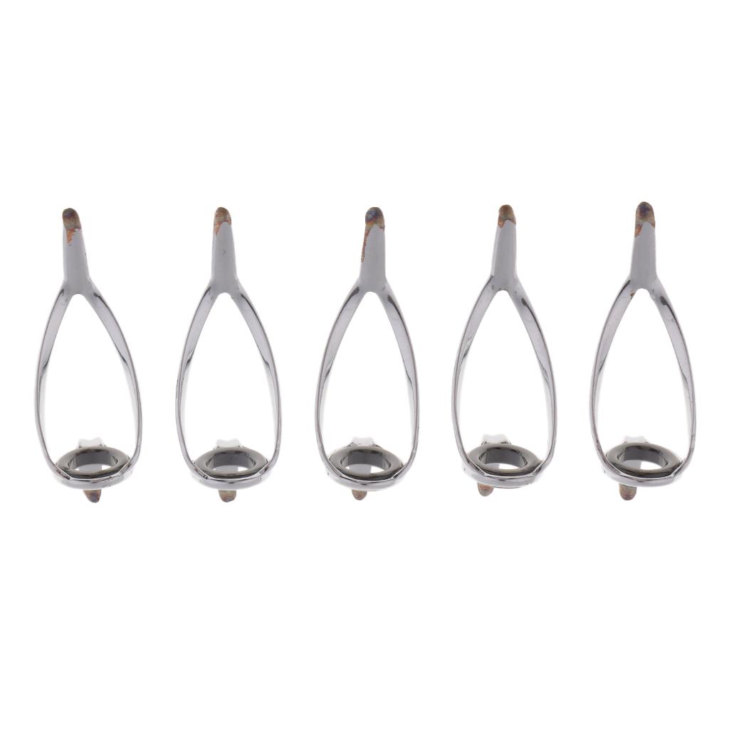 5pcs Fishing Rod Building Repair SIC Ring Spinning Casting Guides