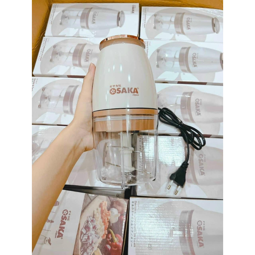 Máy Xay Thịt, Máy Xay Sinh Tố Đa Năng Osaka Nắp Đồng Cối 700Ml