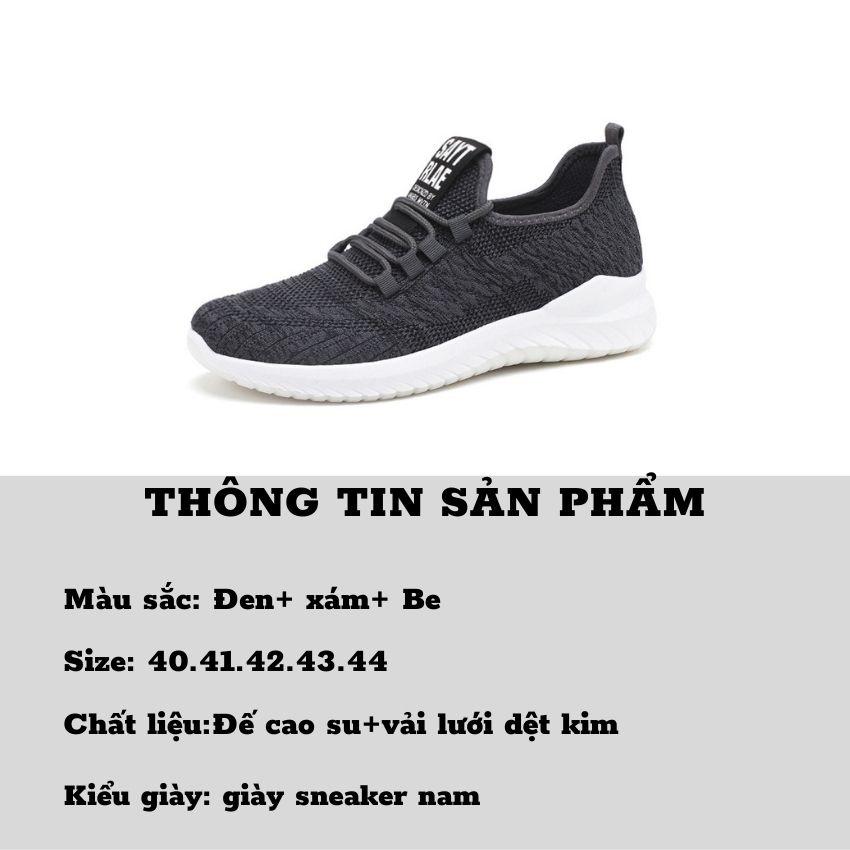 Hình ảnh Giày Thể Thao Nam Sneaker Kiểu Hàn Quốc Mẫu Mới 2022 Êm Chân Thoáng Khí Cổ Vừa Trẻ Trung Năng Động GNA05