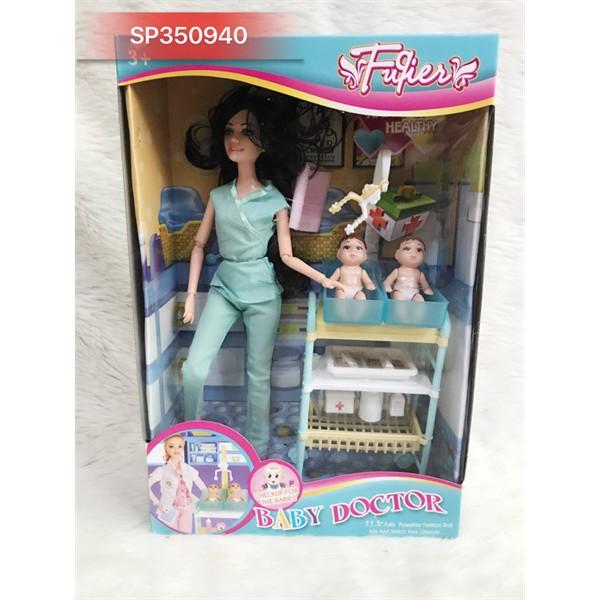 Hộp baby khớp 1C bác sĩ,2 bé nhí,kệ dụng cụ JX200-11 - SP350940