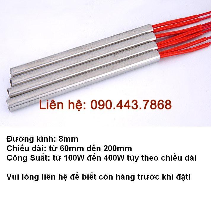 PHI 12, Que gia nhiệt, ti nhiệt, điện trở khô 1 đầu, điện trở đốt nóng, điện trở sấy khuôn