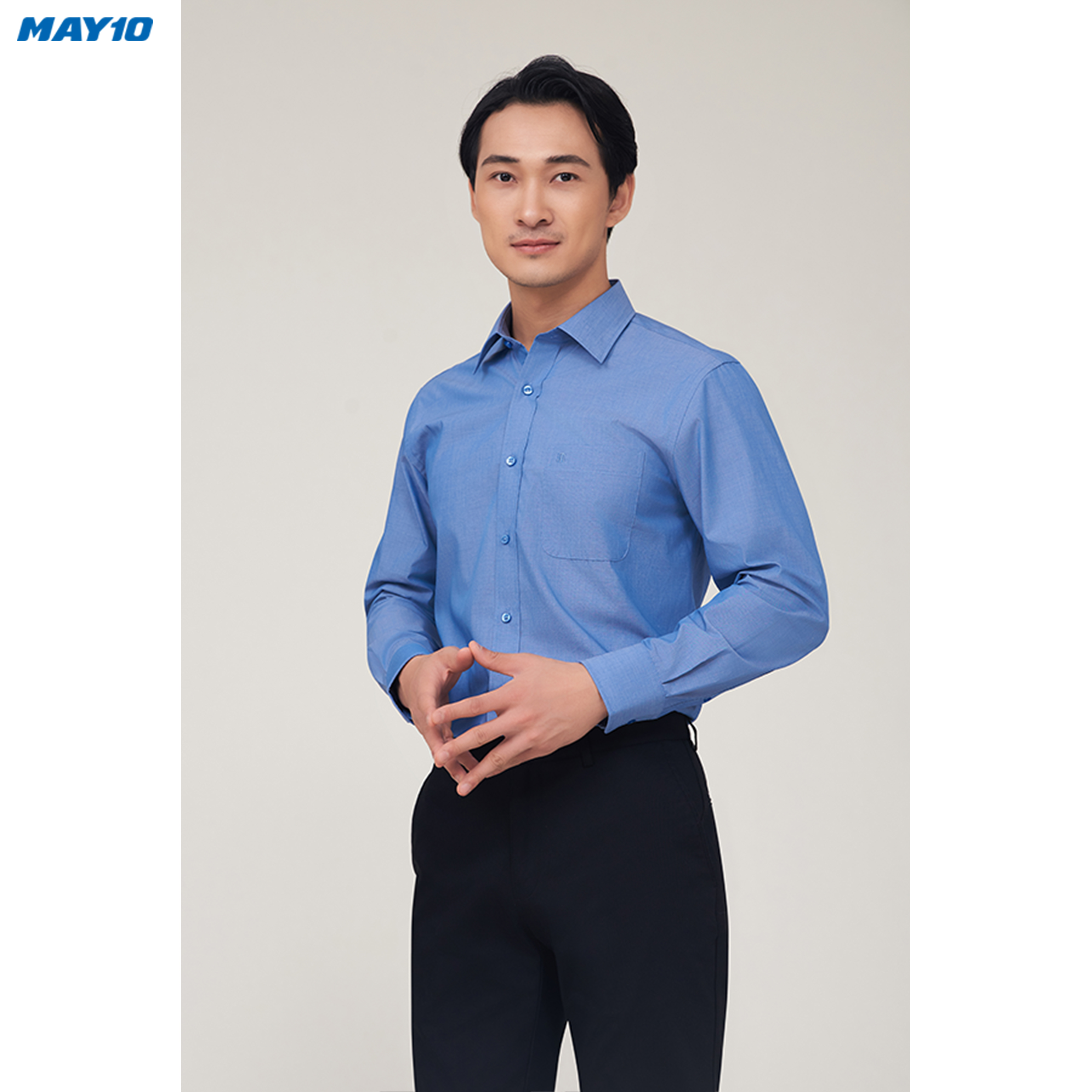 Sơ mi nam dài tay May 10 form Regular mã 010123107OL 24