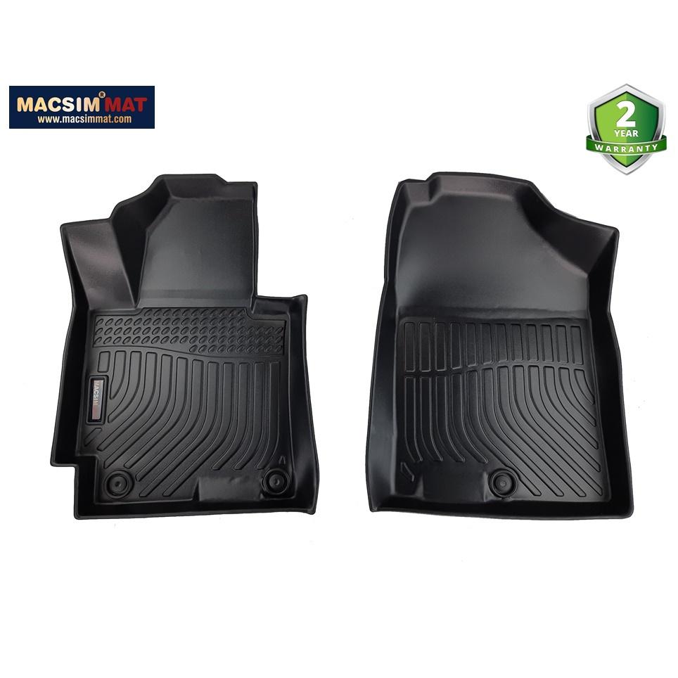 Thảm lót sàn xe ô tô KIA K3 CERATO (2013 - 2017) chất liệu TPV thương hiệu Macsim màu đen