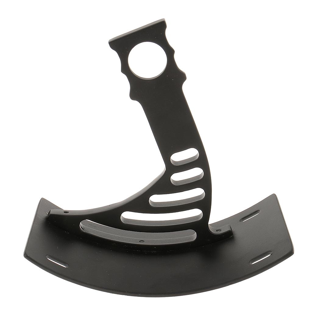 Vertical Motorcycle Swingarm License Plate Mount Bracket Curved Holder Black