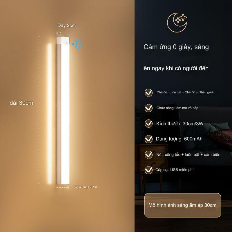 Đèn LED Cảm Biến Chuyển Động Nhiều Kích Cỡ Cảm Ứng Hồng Ngoại 3 Chế Độ Không Dây Điều Chỉnh Độ Sáng Qua 1 Lần Nhấn Ánh Sáng Bảo Vệ Mắt Tốt Tự Động Bật/Tắt Ban Đêm Đèn Học Làm Việc Đọc Sách Ngủ Cao Cấp Dễ Tháo Lắp Tiện Gắn Giường Cầu Thang Toilet Tủ USB