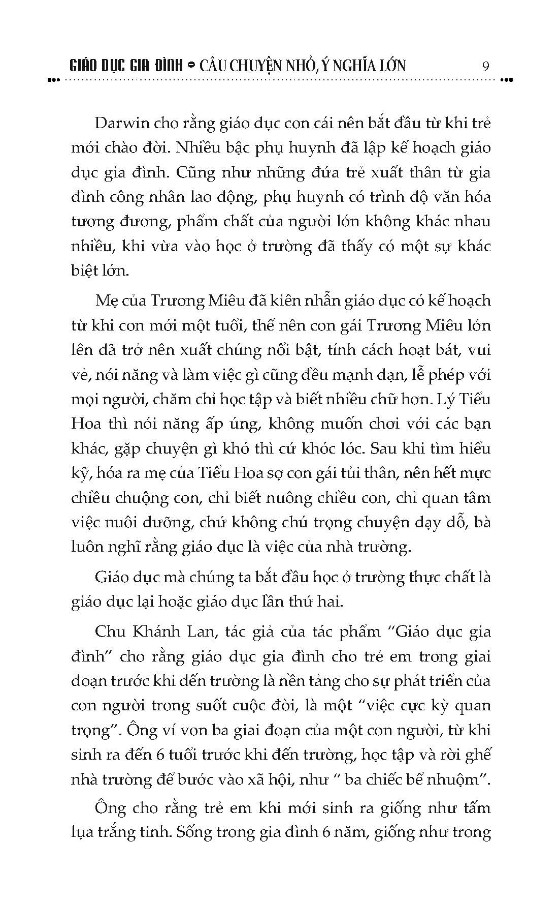 Giáo Dục Gia Đình - Câu Chuyện Nhỏ, Ý Nghĩa Lớn