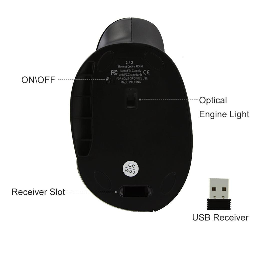 Wireless Optical Mouse Mice + USB Receiver for PC Laptop Macbook Air/ Pro