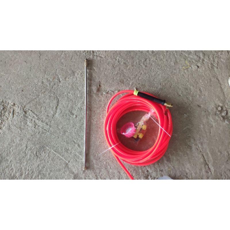 10m dây 12mm+ khóa đồng+ cần béc pgun thuoc, ưới cây, tưới lan