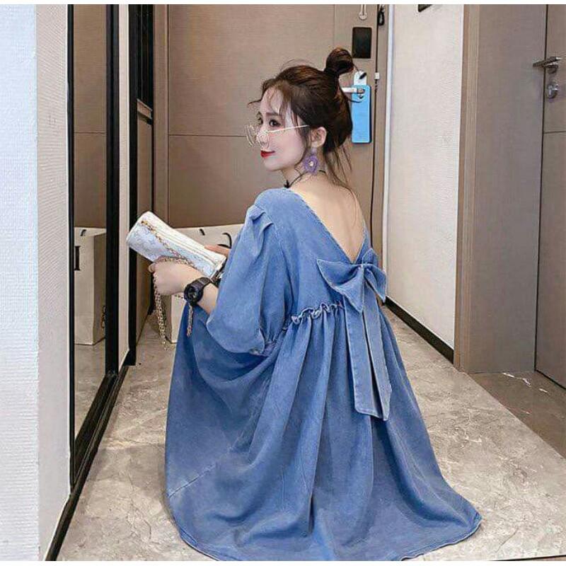 ĐẦM BABYDOLL BUỘC NƠ LƯNG SIÊU XINH