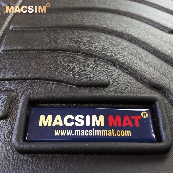 Thảm lót sàn xe ô tô Kia Sonet 2022 Nhãn hiệu Macsim chất liệu nhựa TPE cao cấp màu đen