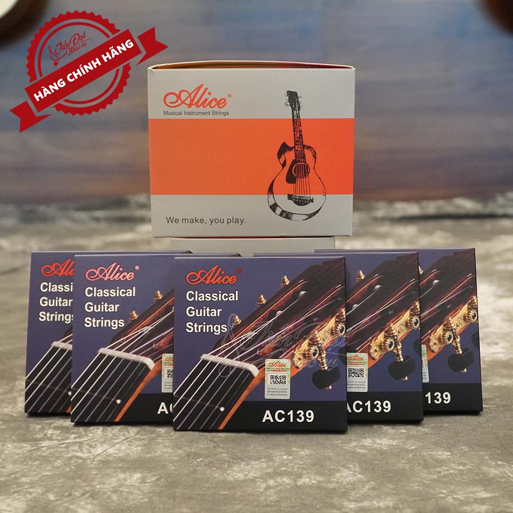 Bộ Dây Đàn Guitar Classic Alice AC-106, Alice AC130, Alice AC136, Alice AC139 - Hàng Chính Hãng