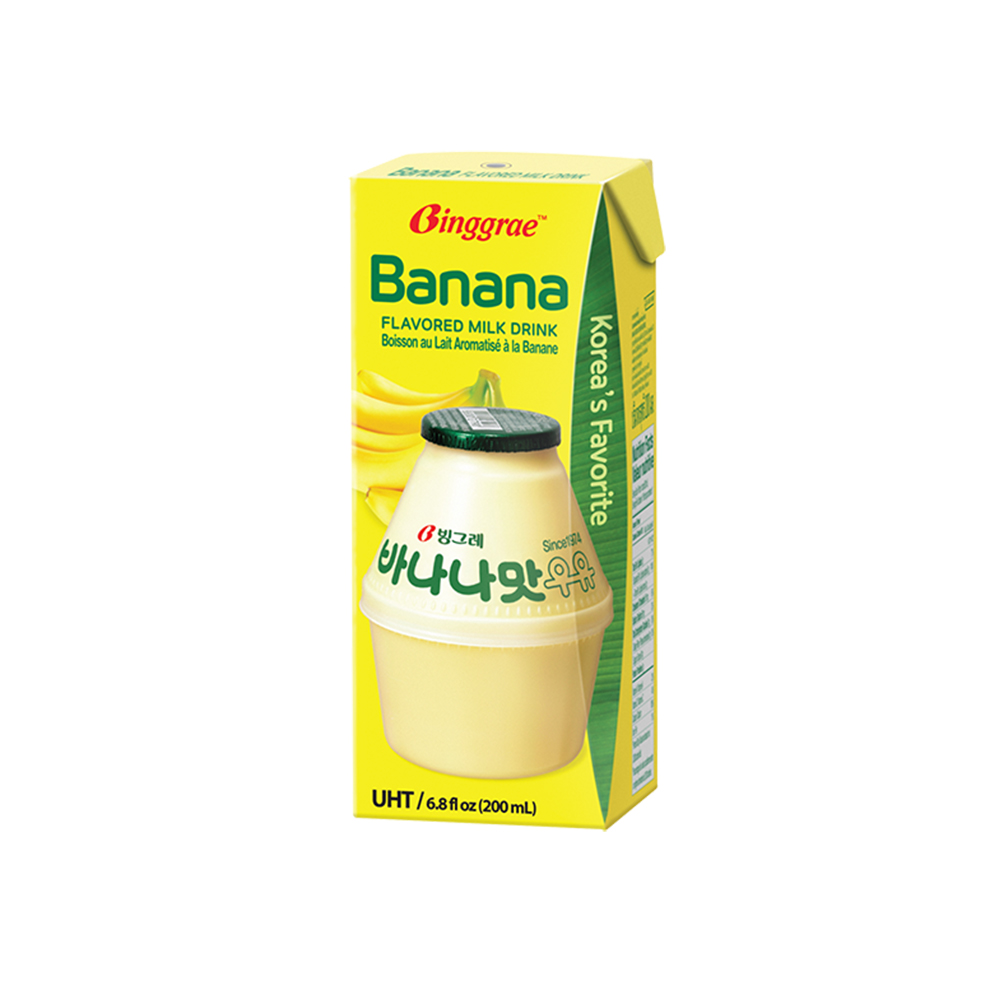 Thùng Sữa Chuối Hàn Quốc Binggrae Banana Milk (200ml x 24 hộp)