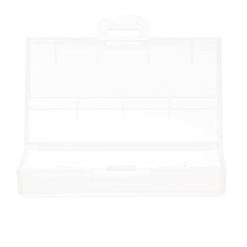 10x Clear Plastic Battery Organizer Storage Case Holder For 18650 Batteries