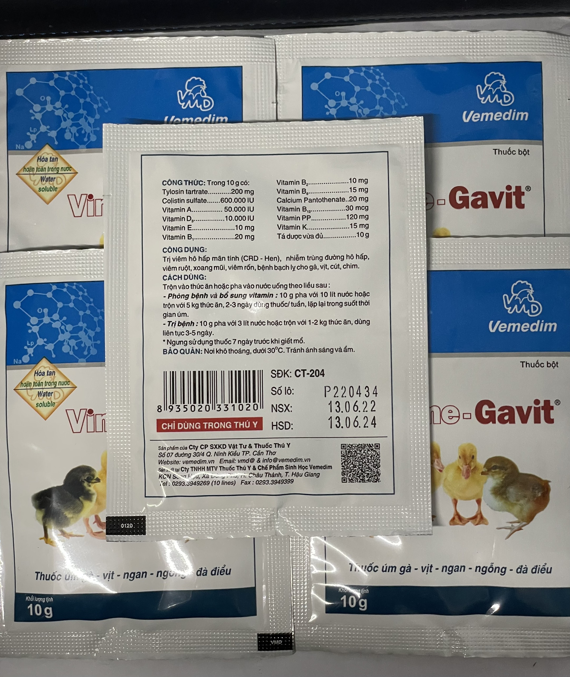 VIME GAVIT 10g - THUỐC ÚM GÀ, VỊT, NGAN, NGỖNG, ĐÀ ĐIỂU