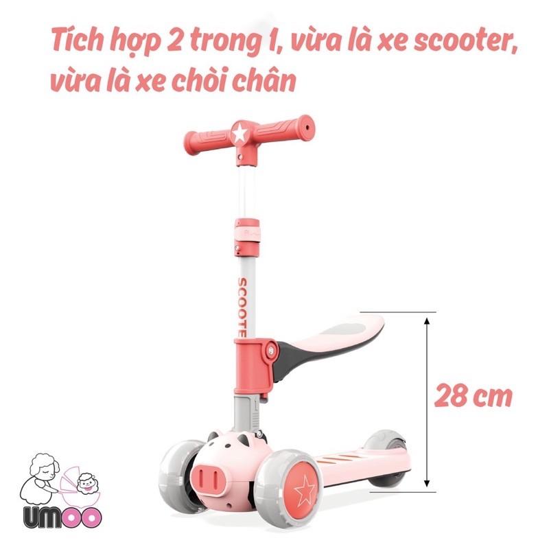 XE SCOOTER HEO 2021 CAO CẤP CÓ ĐÈN PHÁT SÁNG