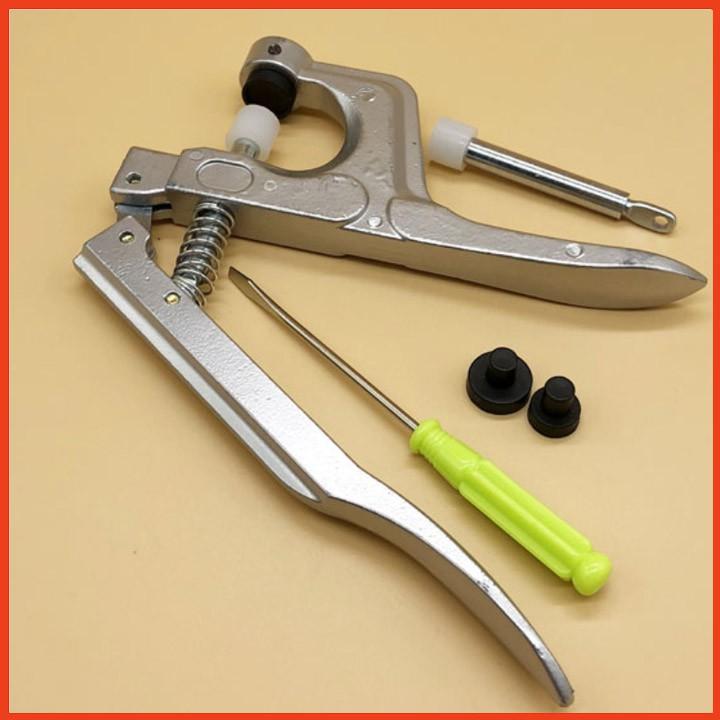 Kềm bấm cúc nhựa loại 1, Kìm bấm cúc nhựa chuyên dụng T3 T5 T8 tặng kèm 5 bộ cúc