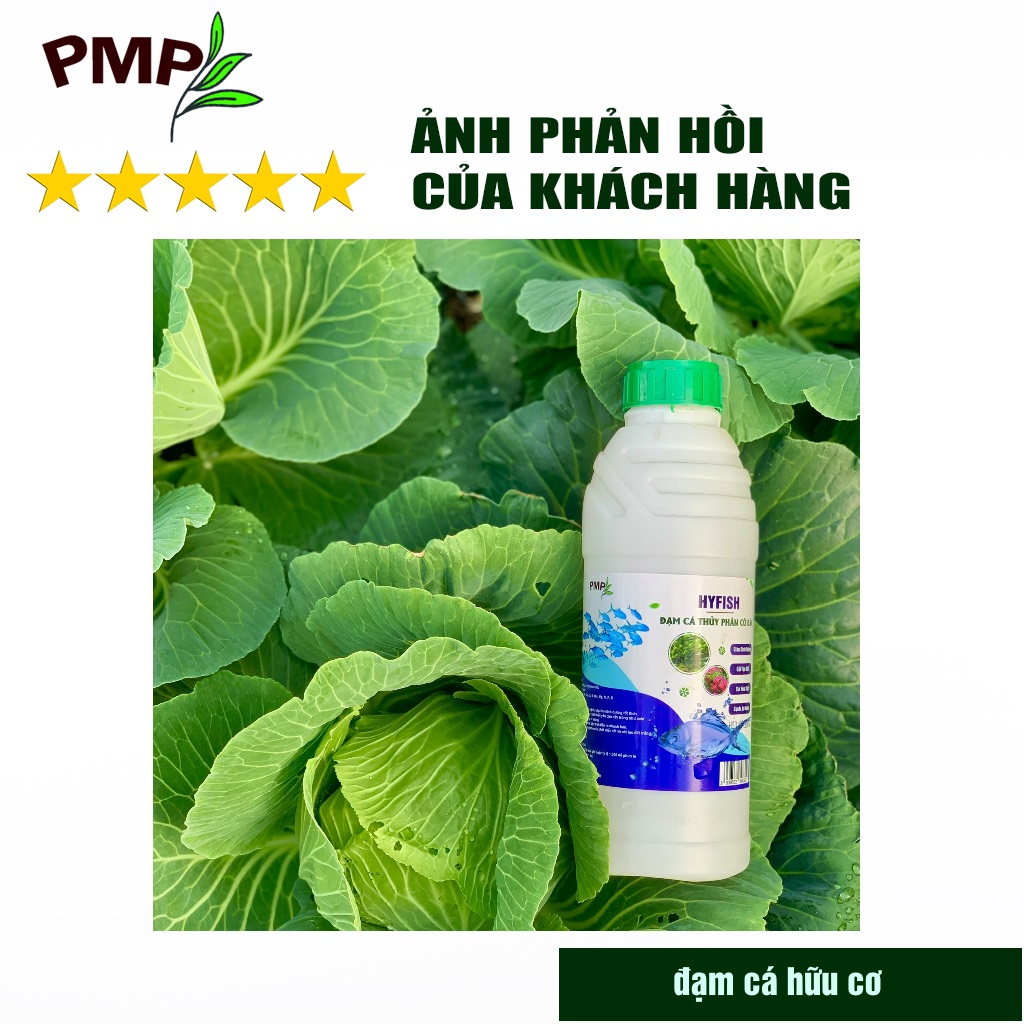 Phân đạm cá hữu cơ Hyfish PMP cho rau sạch, hoa, cây cảnh, cây ăn trái