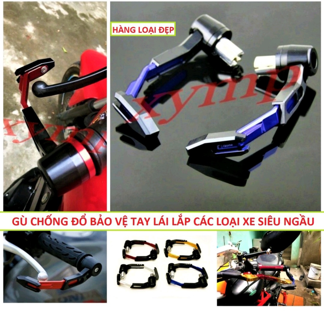 SIÊU COMBO 2 GÙ CHỐNG ĐỔ BẢO VỆ TAY LÁI XE MÁY KIỂU CỰC CHẤT MẪU MỚI HÀNG LOẠI ĐẸP CHUẨN