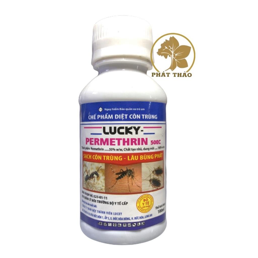 CHẾ PHẨM DIỆT CÔN TRÙNG LUCKY-PERMETHRIN 50EC Chai 100ml