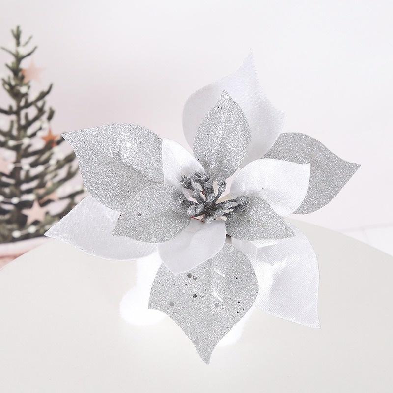 Hoa giả lấp lánh trang trí giáng sinh