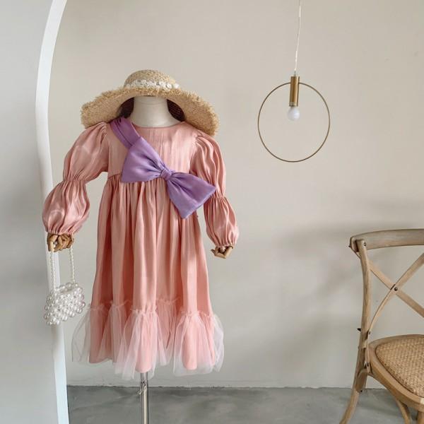 ĐẦM LỤA NƠ TÍM - CP KID - BAO XINH BAO ĐẸP