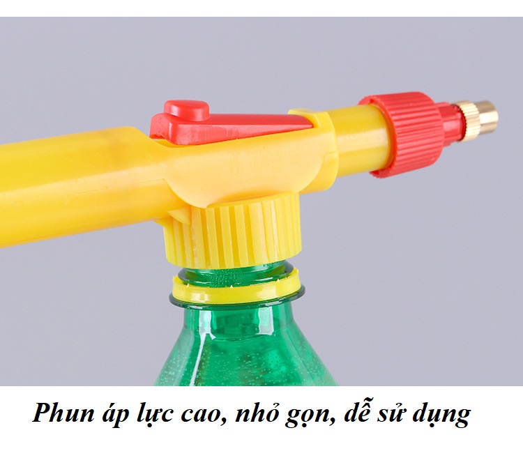 Vòi phun xịt áp lực cao lắp vừa chai nước giải khát dùng tưới cây lau kính