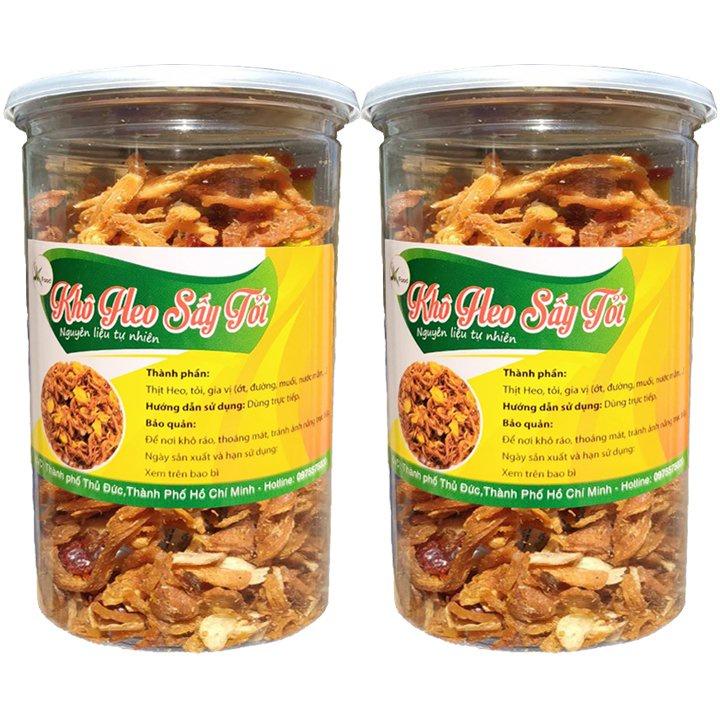 Khô heo cháy tỏi ớt thơm ngon hiệu SKFOOD-HŨ 200G